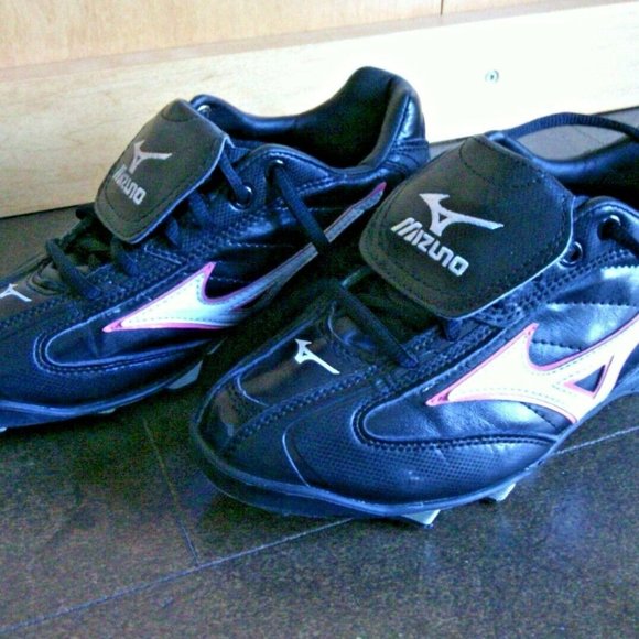 Mizuno Shoes Softball + Baseball 9-Spike Cleats Size USW 6.5 Women's Black Sport - Picture 11 of 16